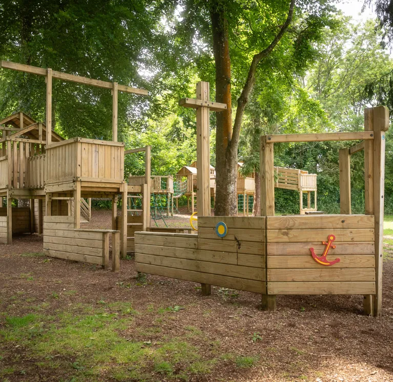 Commercial wooden playground equipment image